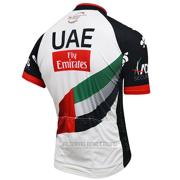 2017 Fahrradbekleidung UCI Weltmeister Uae Wei Trikot Kurzarm und Tragerhose